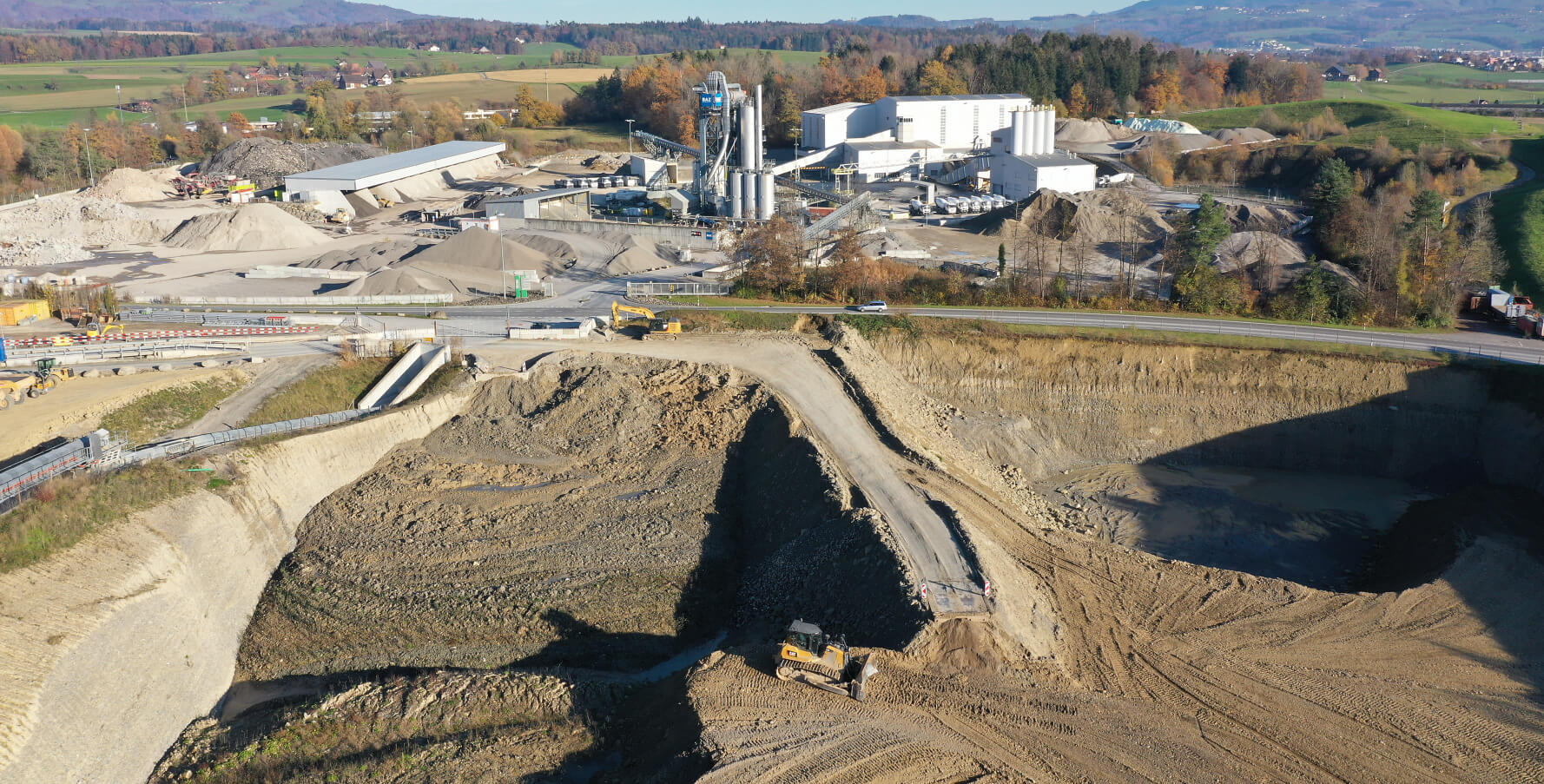 Risi Aebnetwald Deponie Auffüllung Rekultivierung sauberer Aushub