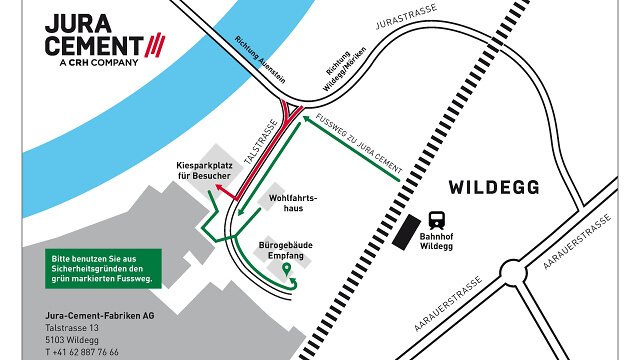Anfahrtsplan Wildegg Anfahrtsplan Wildegg