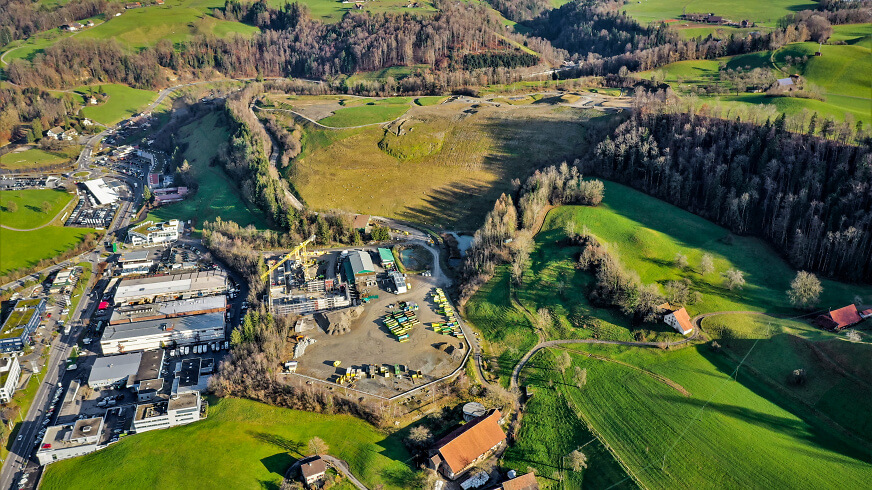 Risi Sihlbrugg Deponie Auff&uuml;llung Rekultivierung sauberer Aushub