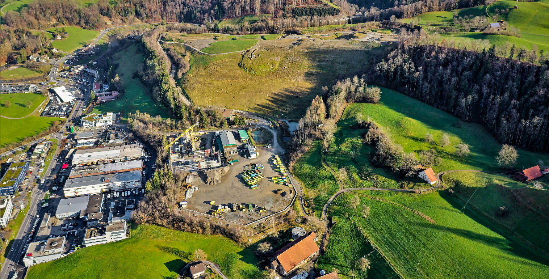 Risi Sihlbrugg Deponie Auffüllung Rekultivierung sauberer Aushub