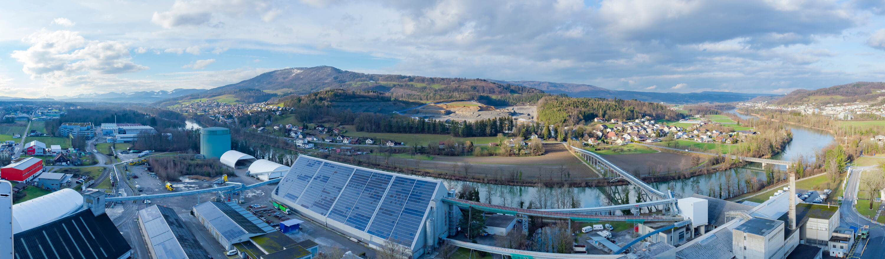 JURA CEMENT Werk Wildegg Panorama