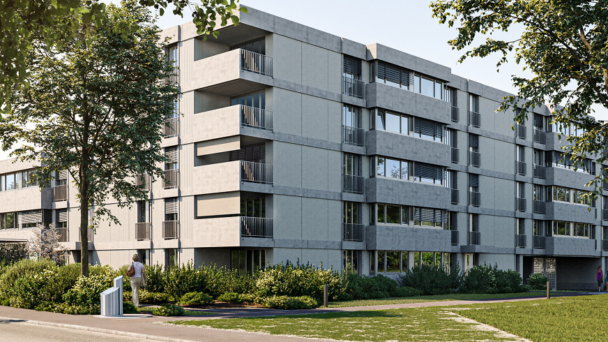 Gartenhof Aussenansicht Wohnen West Gartenhof Aussenansicht Wohnen West