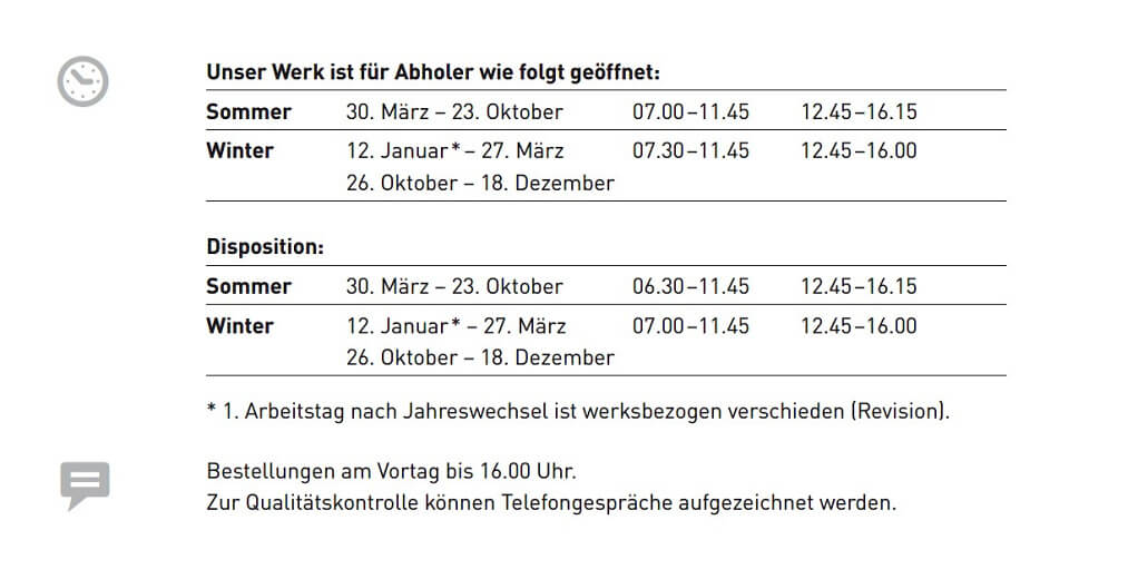 oeffnungszeiten BOW 2026