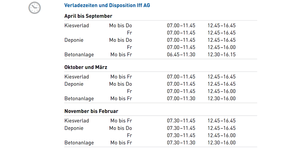 Öffnungszeiten Iff Öffnungszeiten Iff