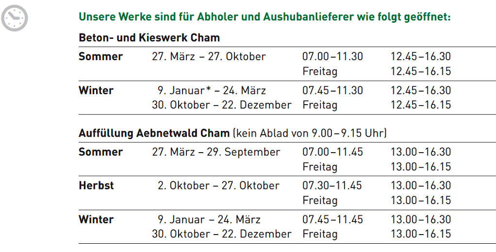 Öffnungszeiten Risi Öffnungszeiten Risi